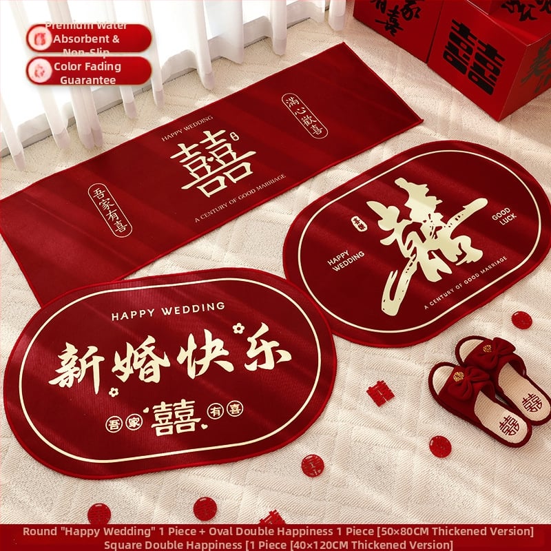 Senmiao полиестерен входен килим с принт, квадратна форма, райета или едноцветен дизайн, подходящ за дневна, спалня, кухня, баня, вход и балкон