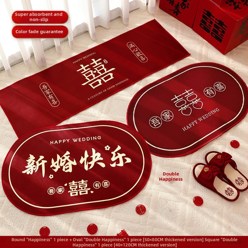 Senmiao полиестерен входен килим с принт, квадратна форма, райета или едноцветен дизайн, подходящ за дневна, спалня, кухня, баня, вход и балкон