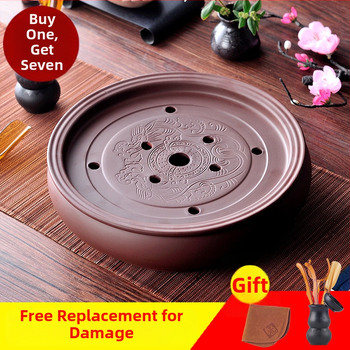 Δίσκος τσαγιού από κεραμικά, χειροποίητος, πρώτη κλάση ποιότητας, ρετρό στυλ, ελαφριά πολυτέλεια ρετρό