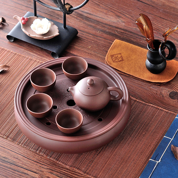 Δίσκος τσαγιού από κεραμικά, χειροποίητος, πρώτη κλάση ποιότητας, ρετρό στυλ, ελαφριά πολυτέλεια ρετρό