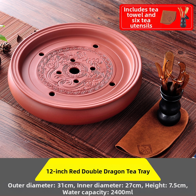 Δίσκος τσαγιού από κεραμικά, χειροποίητος, πρώτη κλάση ποιότητας, ρετρό στυλ, ελαφριά πολυτέλεια ρετρό