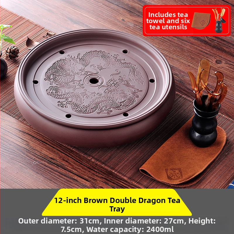 Δίσκος τσαγιού από κεραμικά, χειροποίητος, πρώτη κλάση ποιότητας, ρετρό στυλ, ελαφριά πολυτέλεια ρετρό