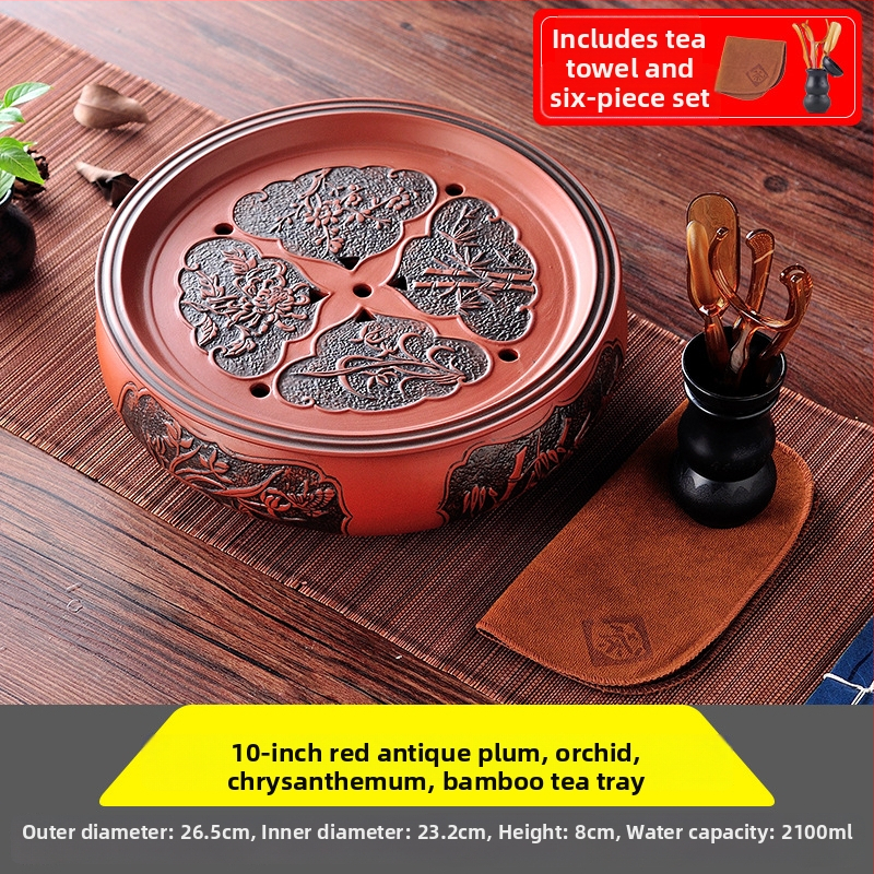 Δίσκος τσαγιού από κεραμικά, χειροποίητος, πρώτη κλάση ποιότητας, ρετρό στυλ, ελαφριά πολυτέλεια ρετρό