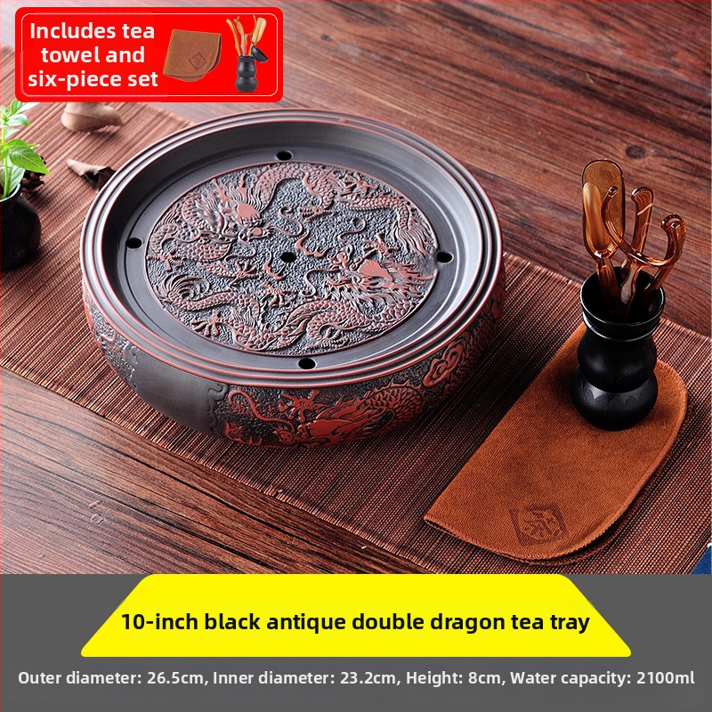 Δίσκος τσαγιού από κεραμικά, χειροποίητος, πρώτη κλάση ποιότητας, ρετρό στυλ, ελαφριά πολυτέλεια ρετρό