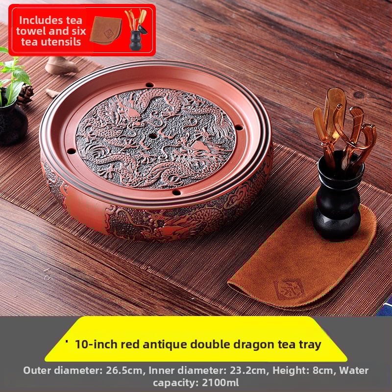 Δίσκος τσαγιού από κεραμικά, χειροποίητος, πρώτη κλάση ποιότητας, ρετρό στυλ, ελαφριά πολυτέλεια ρετρό