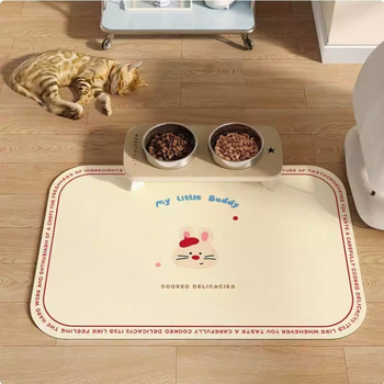 Подова подложка за домашни любимци за котки и кучета • полиестерно влакно • квадратна форма • миеща се • персонализиране: да