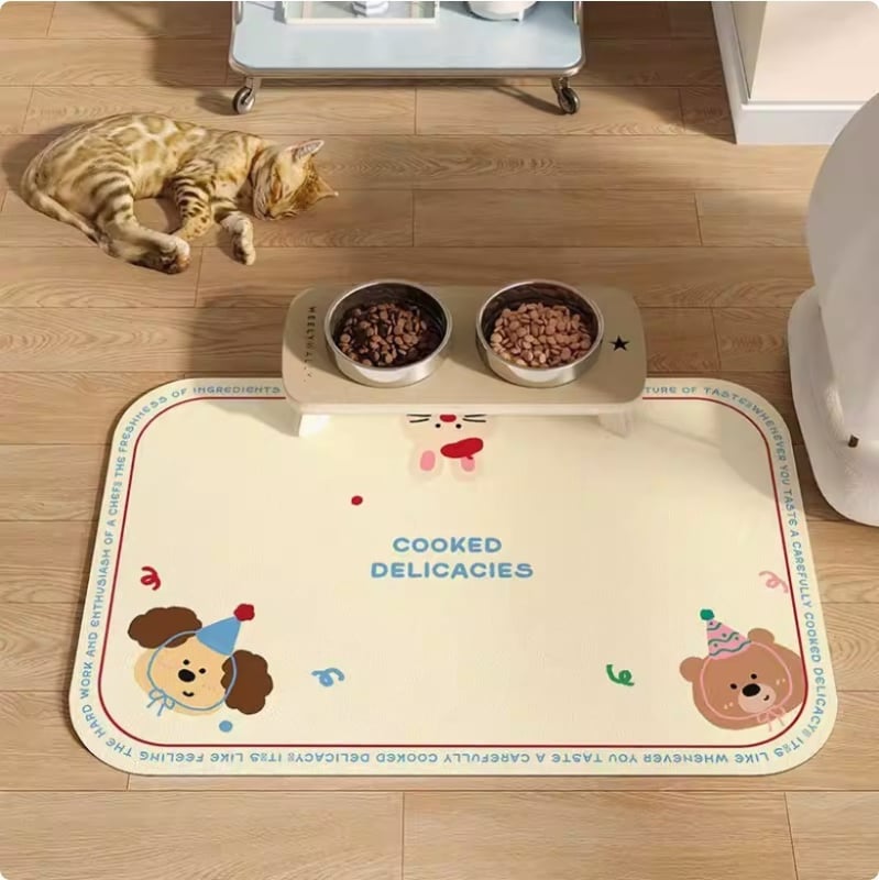 Подова подложка за домашни любимци за котки и кучета • полиестерно влакно • квадратна форма • миеща се • персонализиране: да