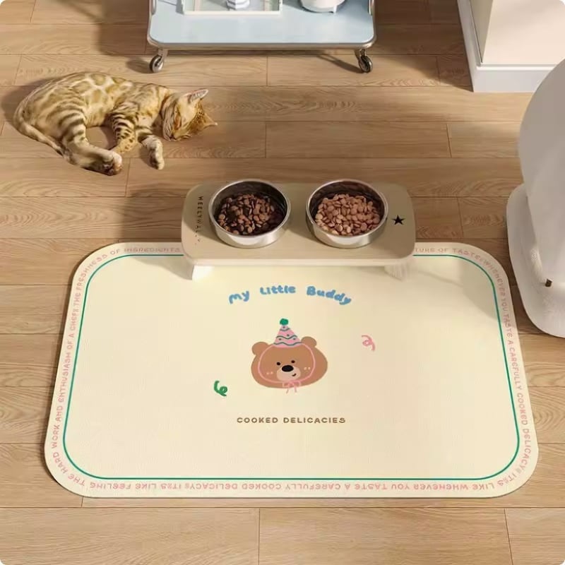 Подова подложка за домашни любимци за котки и кучета • полиестерно влакно • квадратна форма • миеща се • персонализиране: да