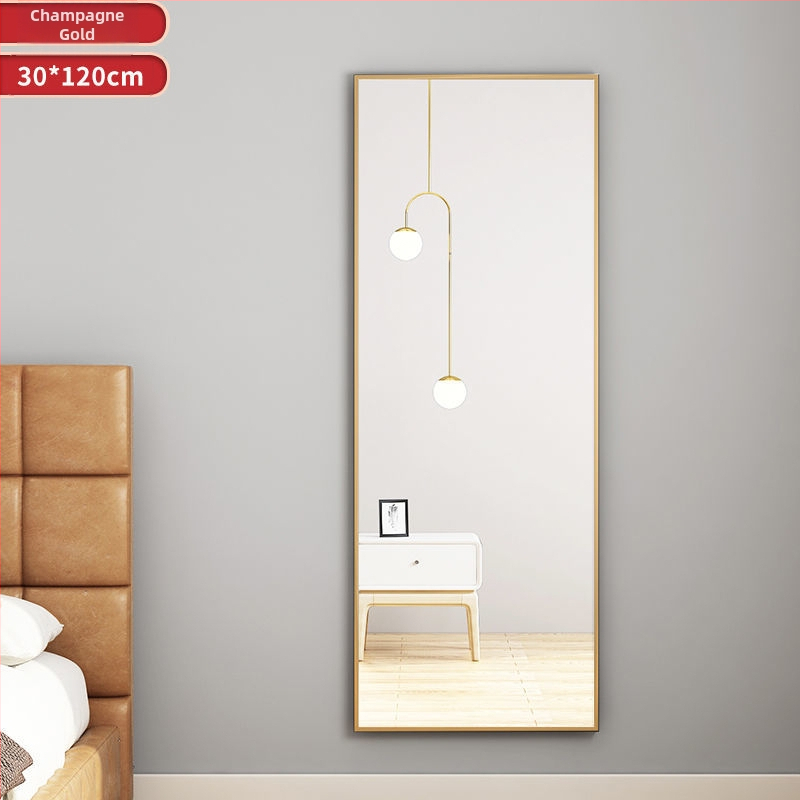 Ολόσωμος καθρέφτης – επιδαπέδια ή τοιχοστήριξη τοποθέτησης, σε σκανδιναβικό στυλ, για κοριτσίστικο δωμάτιο.