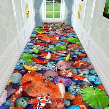 3D килим за под · полиестерни влакна; печат; квадратна форма; дизайн: цветя; машинно пране (Материал: полиестер; Изработка: печат; Форма: квадратна; Дизайн: цветя; Пране: машинно)