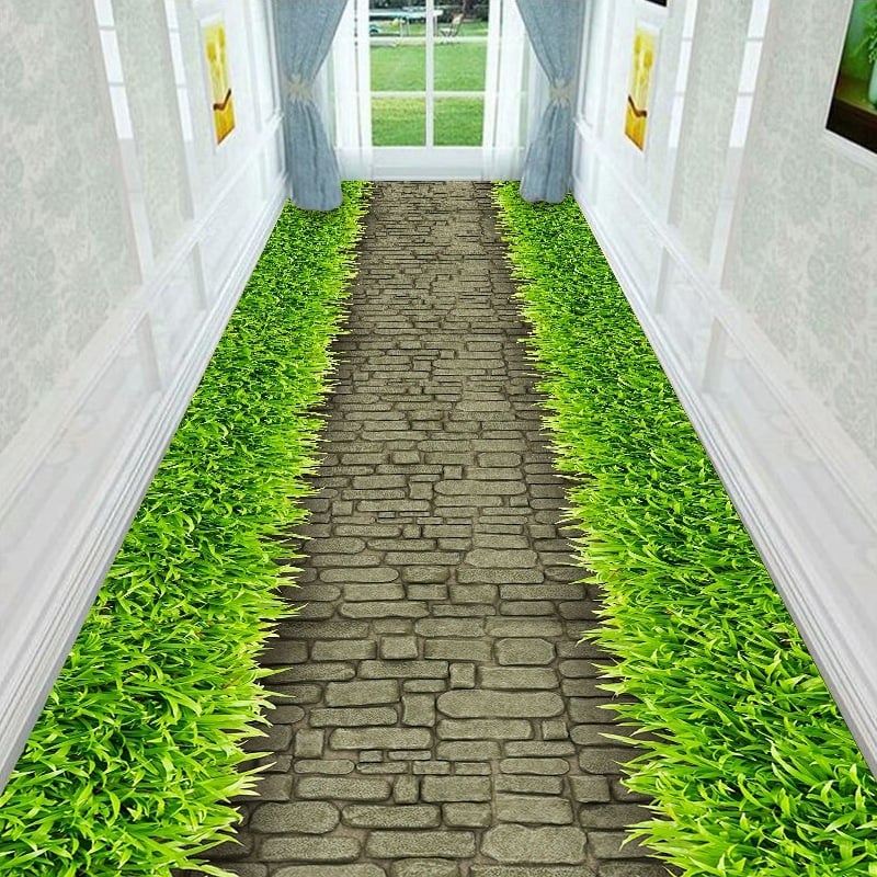 3D килим за под · полиестерни влакна; печат; квадратна форма; дизайн: цветя; машинно пране (Материал: полиестер; Изработка: печат; Форма: квадратна; Дизайн: цветя; Пране: машинно)