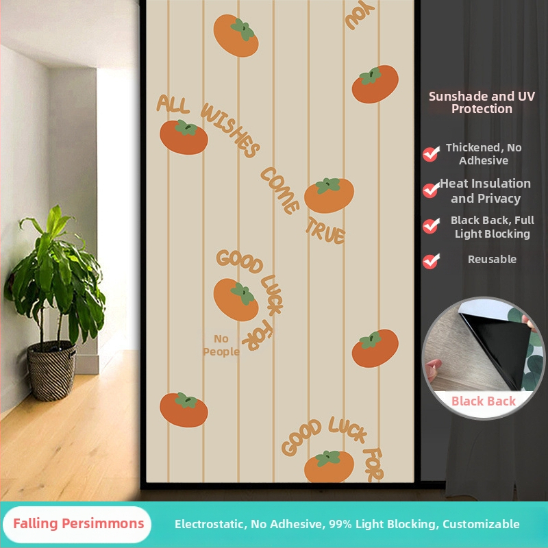 Vonios kambario stiklo plėvelė su visišku užtamsinimu ir privatumo apsauga, matinė išvaizda, PVC medžiaga, elektrostatinis prisirišimas, paprastas ir modernus stilius, animacijos motyvas, tinkama vonios kambariui