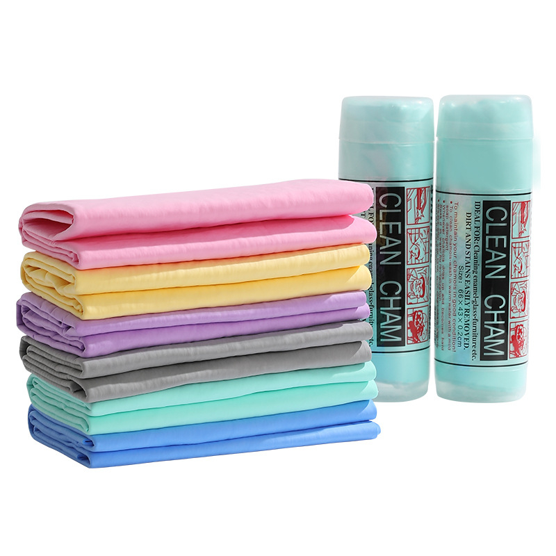 PVA šluostė automobilių valymui su elnio odos imitacija, sugerianti, be plaukų, Plain-Weave, 150 g, daugiafunkcinė šluostė