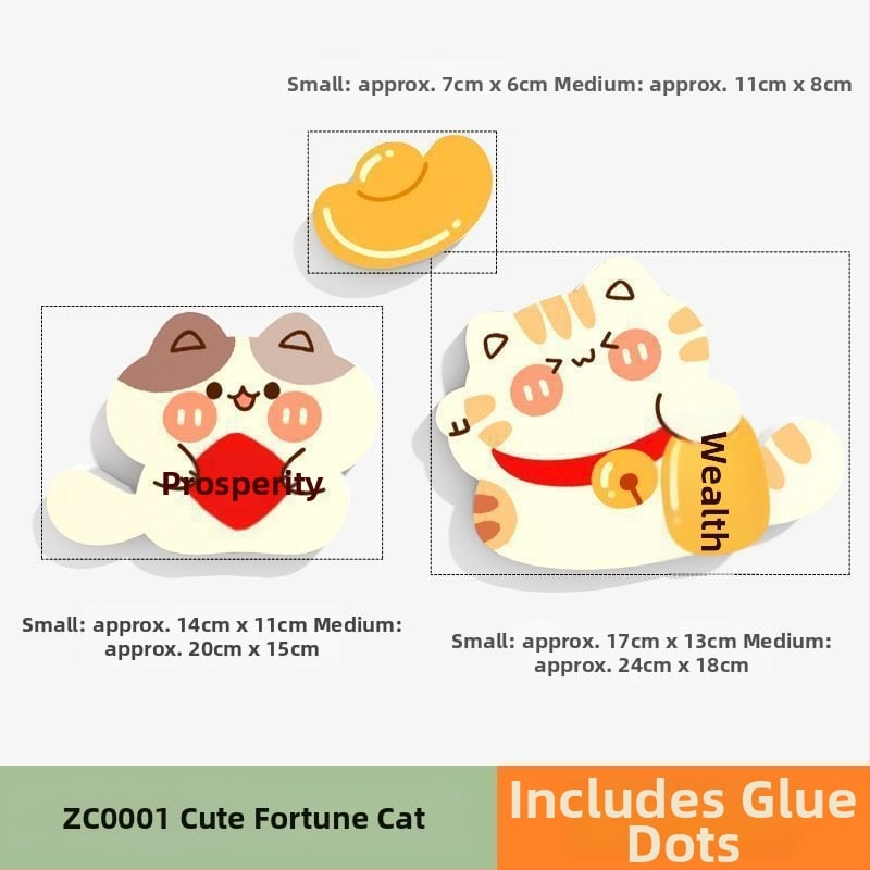 PVC стенни стикери, 2 части, водоустойчиви самозалепващи декор за прикриване на дупки върху врати и стени – бохемски стил и огледален дизайн