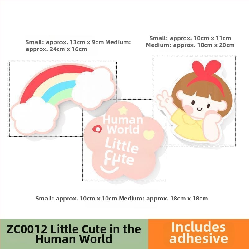 PVC стенни стикери, 2 части, водоустойчиви самозалепващи декор за прикриване на дупки върху врати и стени – бохемски стил и огледален дизайн