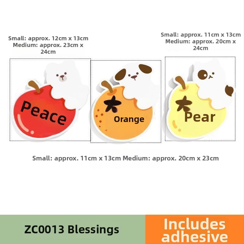 PVC стенни стикери, 2 части, водоустойчиви самозалепващи декор за прикриване на дупки върху врати и стени – бохемски стил и огледален дизайн