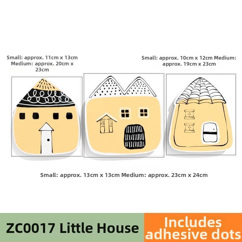 PVC стенни стикери, 2 части, водоустойчиви самозалепващи декор за прикриване на дупки върху врати и стени – бохемски стил и огледален дизайн