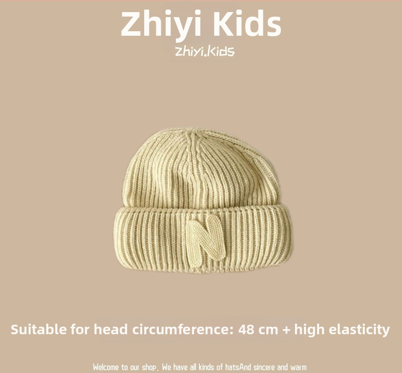 Unisex megztinė kepurė su ausų apsauga kūdikiams ir mažiems vaikams, korėjietiško stiliaus mielas mezginys, žiemos šiluma