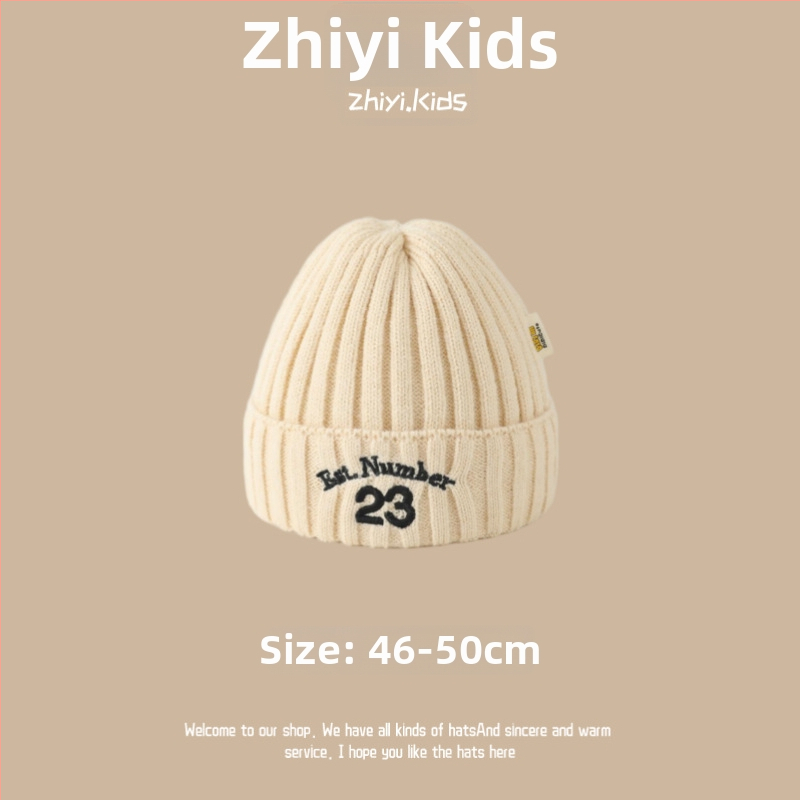 Unisex megztinė kepurė su ausų apsauga kūdikiams ir mažiems vaikams, korėjietiško stiliaus mielas mezginys, žiemos šiluma