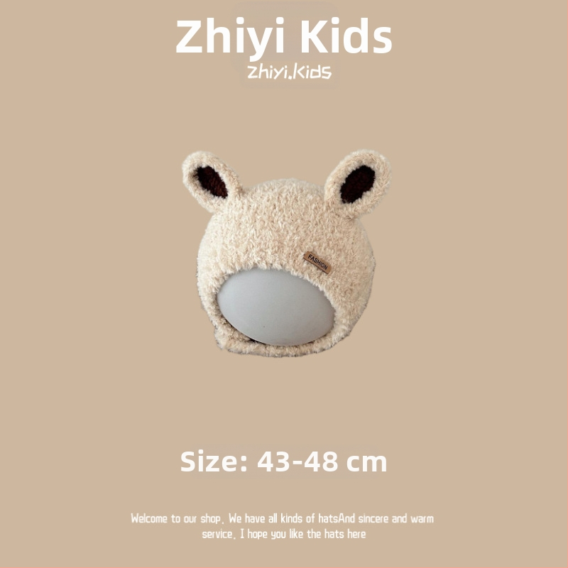 Unisex megztinė kepurė su ausų apsauga kūdikiams ir mažiems vaikams, korėjietiško stiliaus mielas mezginys, žiemos šiluma