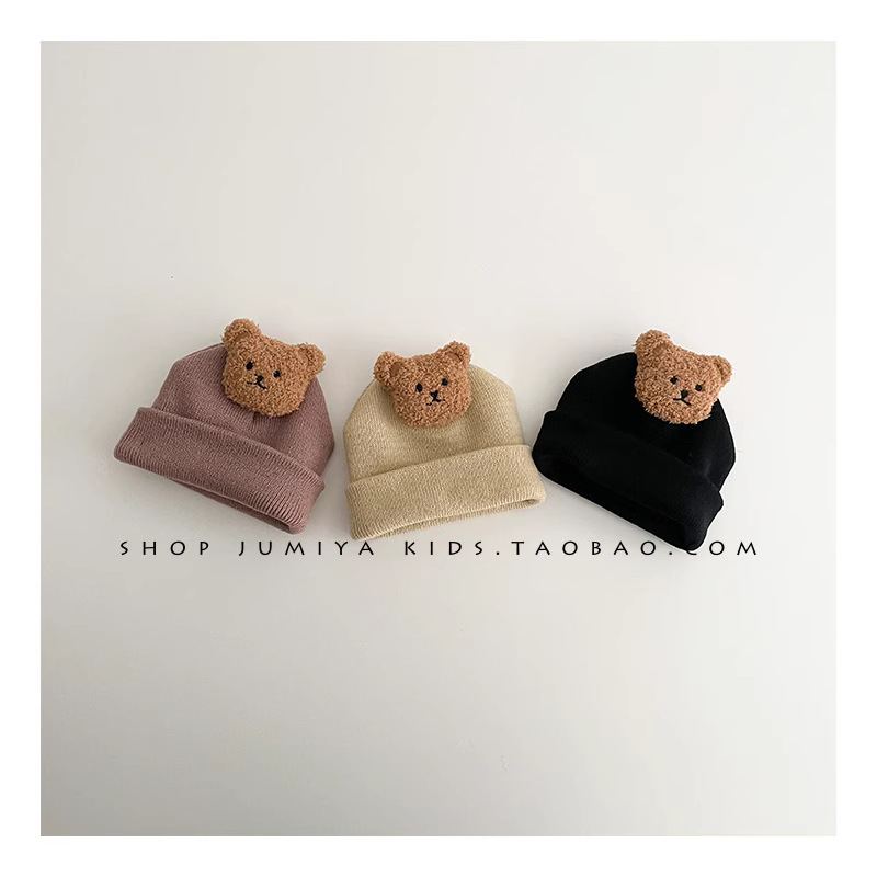 Kūdikio megztinė skrybėlė su kupoline krona ir krašteliu, saulės apsauga, 6–12 mėn, jacquard ins wind stilius