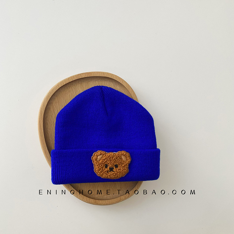 Kūdikio megztinė skrybėlė su kupoline krona ir krašteliu, saulės apsauga, 6–12 mėn, jacquard ins wind stilius