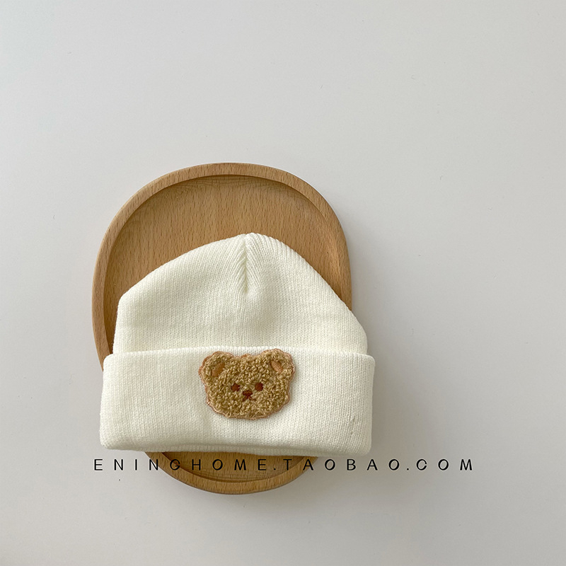 Kūdikio megztinė skrybėlė su kupoline krona ir krašteliu, saulės apsauga, 6–12 mėn, jacquard ins wind stilius