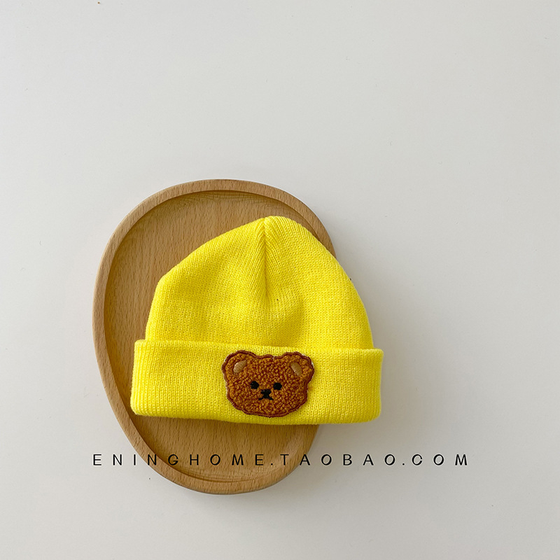 Kūdikio megztinė skrybėlė su kupoline krona ir krašteliu, saulės apsauga, 6–12 mėn, jacquard ins wind stilius