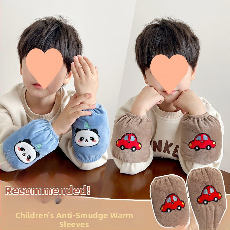 Vaikų karikatūrų dizaino apsauginės rankovės nuo dėmių, universalus, žiemai, pavasariui ir rudeniui, 2024 m. rudens leidimas