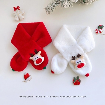 Bērnu šalle ar karikatūru rakstu, pūkaina pildījuma šalle, silta ziemai (Materiāls: Poliesteris; Raksts: Karikatūra; Sezona: Ziema; Funkcija: Silta)