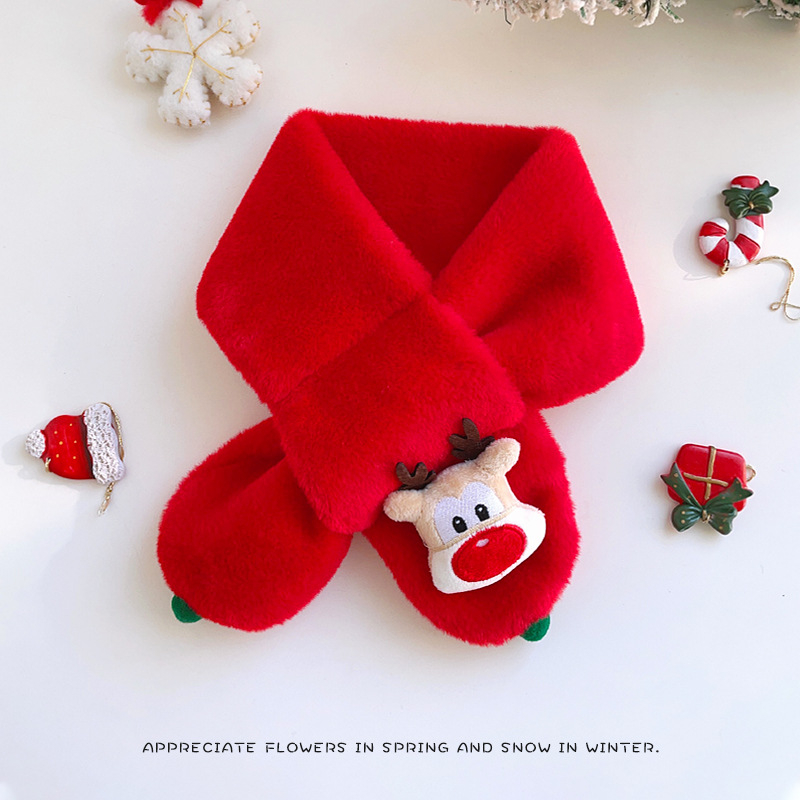 Bērnu šalle ar karikatūru rakstu, pūkaina pildījuma šalle, silta ziemai (Materiāls: Poliesteris; Raksts: Karikatūra; Sezona: Ziema; Funkcija: Silta)