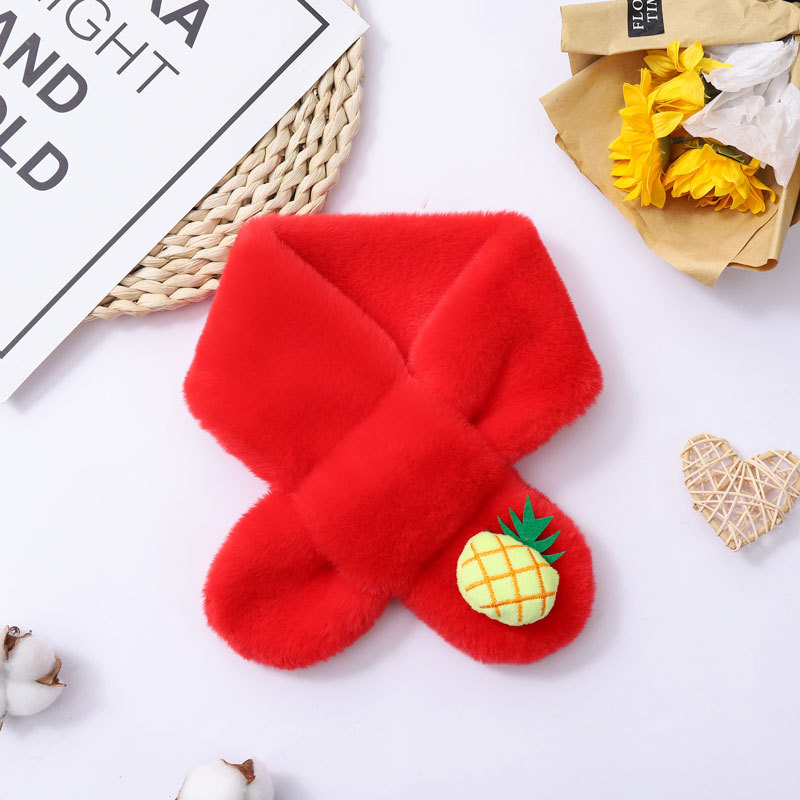 Bērnu šalle ar karikatūru rakstu, pūkaina pildījuma šalle, silta ziemai (Materiāls: Poliesteris; Raksts: Karikatūra; Sezona: Ziema; Funkcija: Silta)