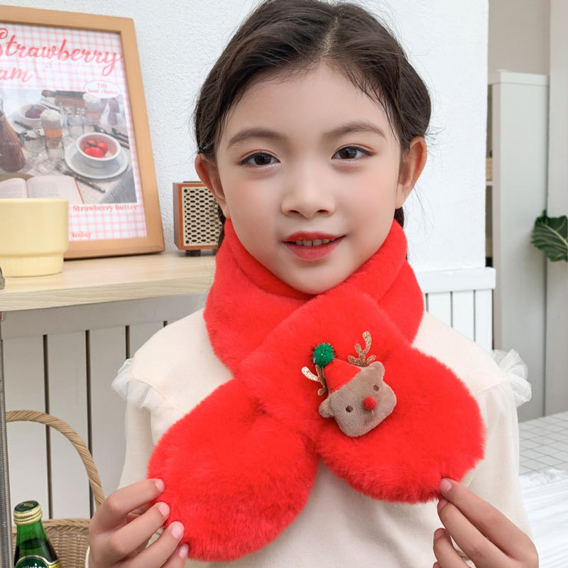 Bērnu šalle ar karikatūru rakstu, pūkaina pildījuma šalle, silta ziemai (Materiāls: Poliesteris; Raksts: Karikatūra; Sezona: Ziema; Funkcija: Silta)