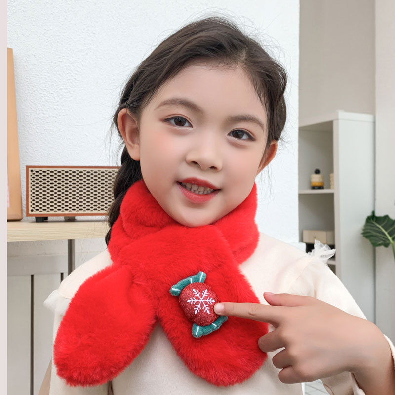 Bērnu šalle ar karikatūru rakstu, pūkaina pildījuma šalle, silta ziemai (Materiāls: Poliesteris; Raksts: Karikatūra; Sezona: Ziema; Funkcija: Silta)