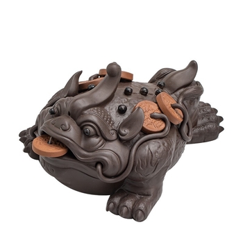 Tea pet figūrėlių rinkinys iš smėlio molio, retro stilius, aukšta kokybė, įtraukiami toad, Pixiu, Sun Wukong ir drakono vėžlys