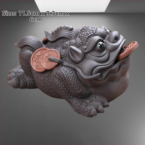 Tea pet figūrėlių rinkinys iš smėlio molio, retro stilius, aukšta kokybė, įtraukiami toad, Pixiu, Sun Wukong ir drakono vėžlys