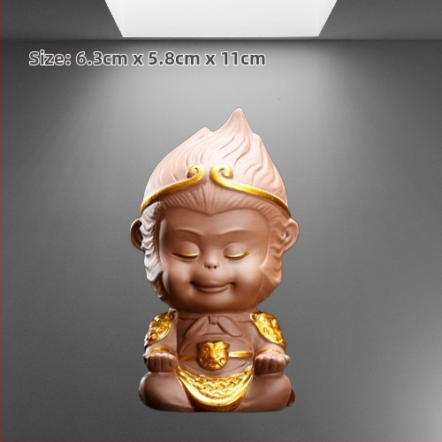 Tea pet figūrėlių rinkinys iš smėlio molio, retro stilius, aukšta kokybė, įtraukiami toad, Pixiu, Sun Wukong ir drakono vėžlys