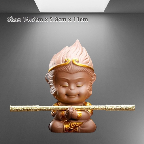 Tea pet figūrėlių rinkinys iš smėlio molio, retro stilius, aukšta kokybė, įtraukiami toad, Pixiu, Sun Wukong ir drakono vėžlys