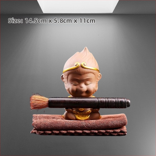 Tea pet figūrėlių rinkinys iš smėlio molio, retro stilius, aukšta kokybė, įtraukiami toad, Pixiu, Sun Wukong ir drakono vėžlys