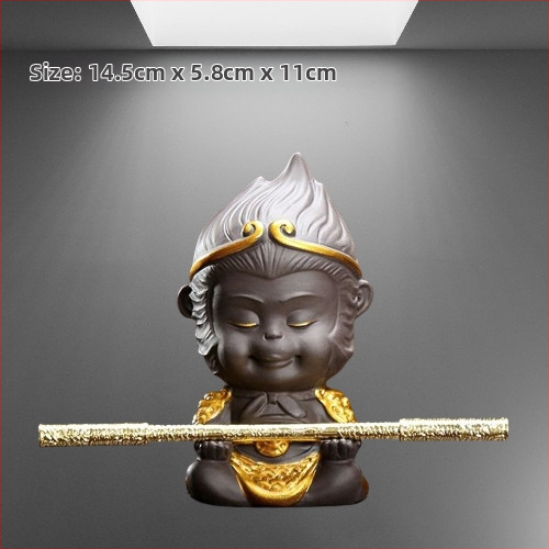 Tea pet figūrėlių rinkinys iš smėlio molio, retro stilius, aukšta kokybė, įtraukiami toad, Pixiu, Sun Wukong ir drakono vėžlys