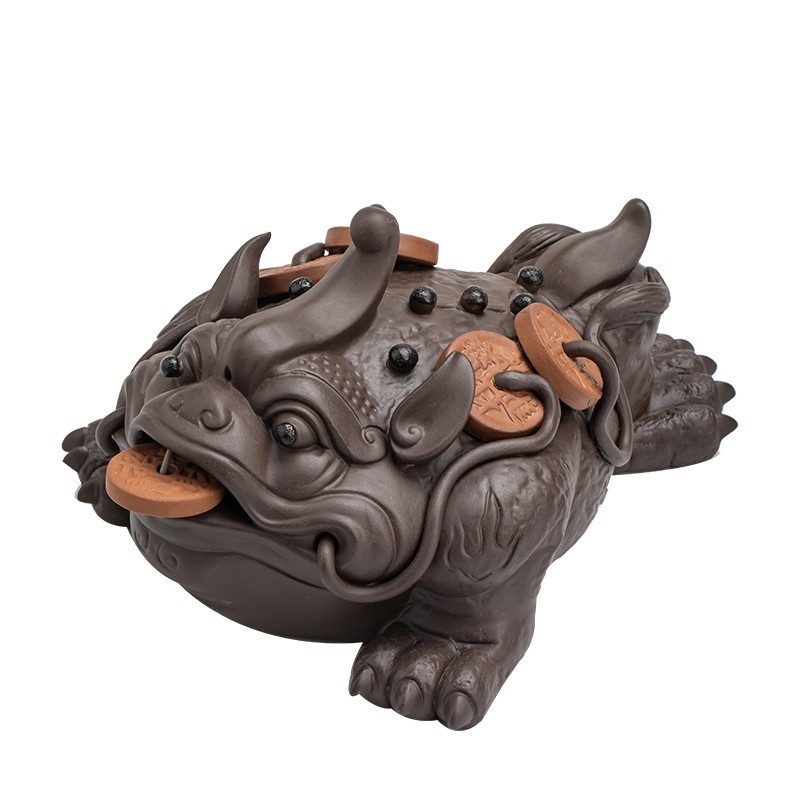 Tea pet figūrėlių rinkinys iš smėlio molio, retro stilius, aukšta kokybė, įtraukiami toad, Pixiu, Sun Wukong ir drakono vėžlys