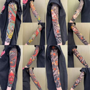 Ултратънък безшевен охлаждащ ръкав за ръка с флорални мотиви, UV защита, унисекс (найлон, 71–80% основна тъкан, оригинален дизайн, пролет 2025)