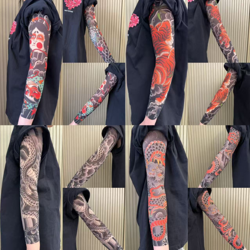 Ултратънък безшевен охлаждащ ръкав за ръка с флорални мотиви, UV защита, унисекс (найлон, 71–80% основна тъкан, оригинален дизайн, пролет 2025)