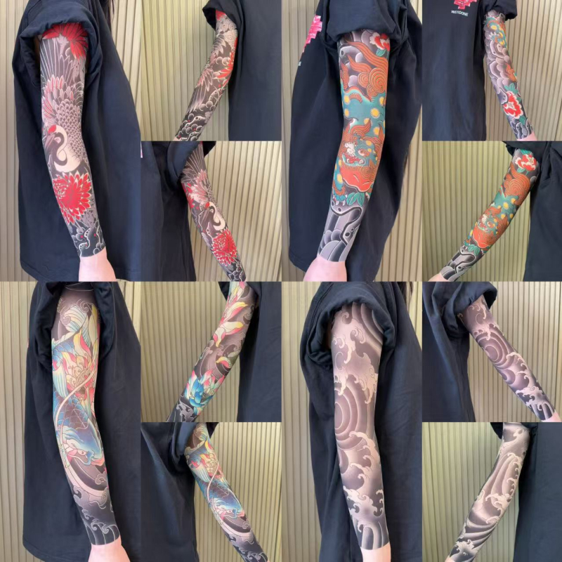 Ултратънък безшевен охлаждащ ръкав за ръка с флорални мотиви, UV защита, унисекс (найлон, 71–80% основна тъкан, оригинален дизайн, пролет 2025)