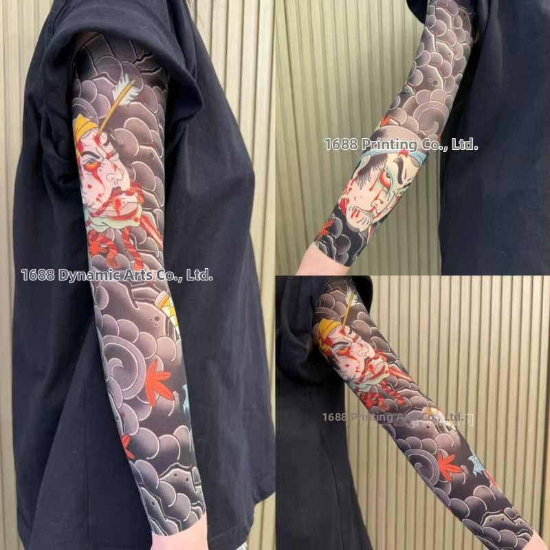 Ултратънък безшевен охлаждащ ръкав за ръка с флорални мотиви, UV защита, унисекс (найлон, 71–80% основна тъкан, оригинален дизайн, пролет 2025)