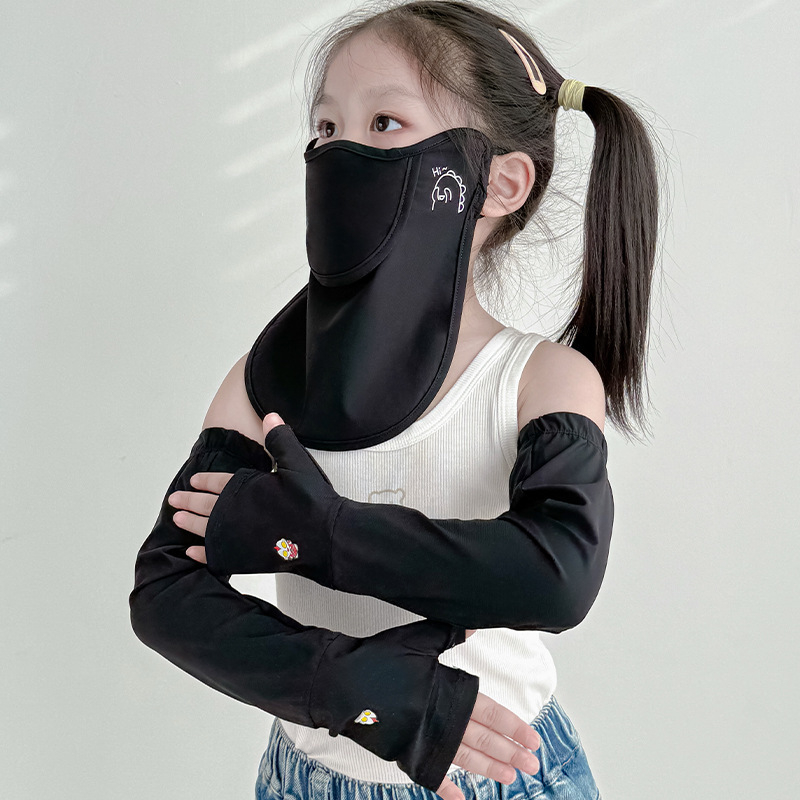 Dječja maska za lice od najlona s UV zaštitom, prozračna, otporna na vjetar i prašinu, s punim pokrivanjem lica