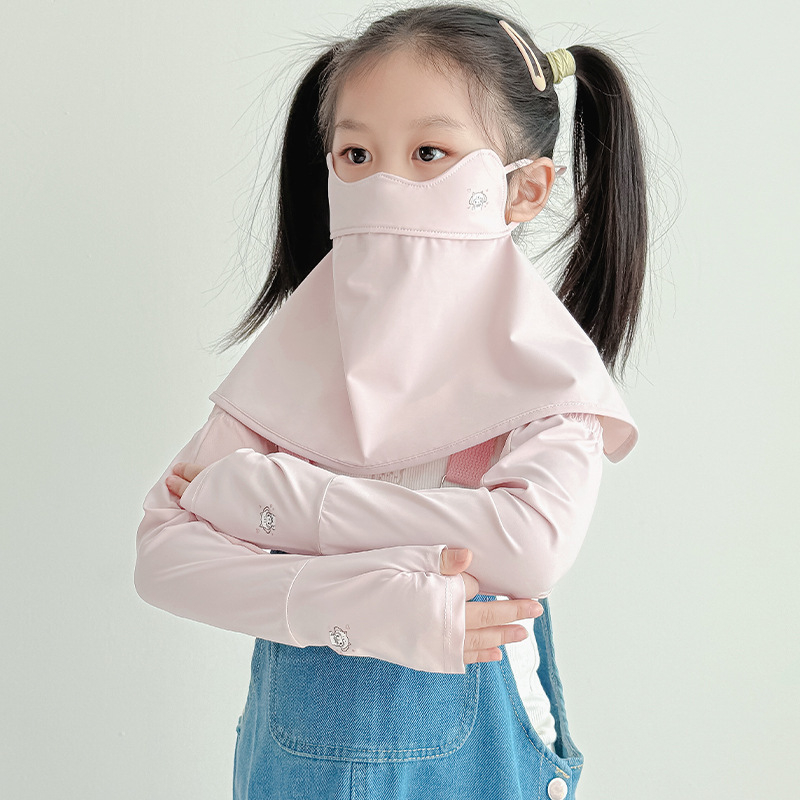 Dječja maska za lice od najlona s UV zaštitom, prozračna, otporna na vjetar i prašinu, s punim pokrivanjem lica