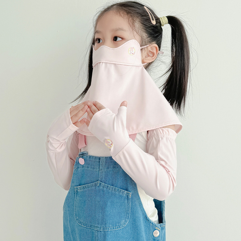 Dječja maska za lice od najlona s UV zaštitom, prozračna, otporna na vjetar i prašinu, s punim pokrivanjem lica