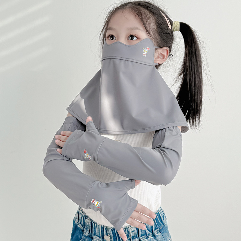 Dječja maska za lice od najlona s UV zaštitom, prozračna, otporna na vjetar i prašinu, s punim pokrivanjem lica