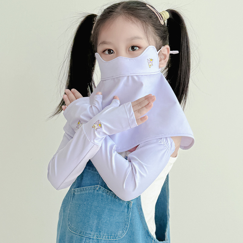 Dječja maska za lice od najlona s UV zaštitom, prozračna, otporna na vjetar i prašinu, s punim pokrivanjem lica